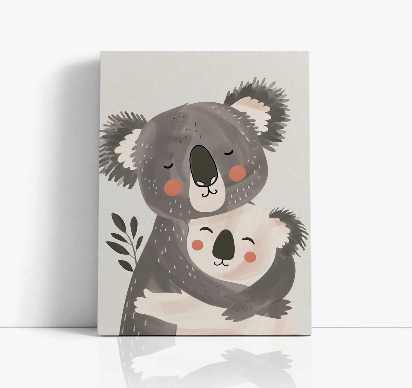 Koala Mom & Baby Kids Wall Art Print - Artrise