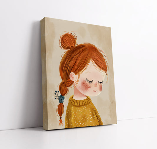 Girl Wonder Kids Wall Art Print - Artrise