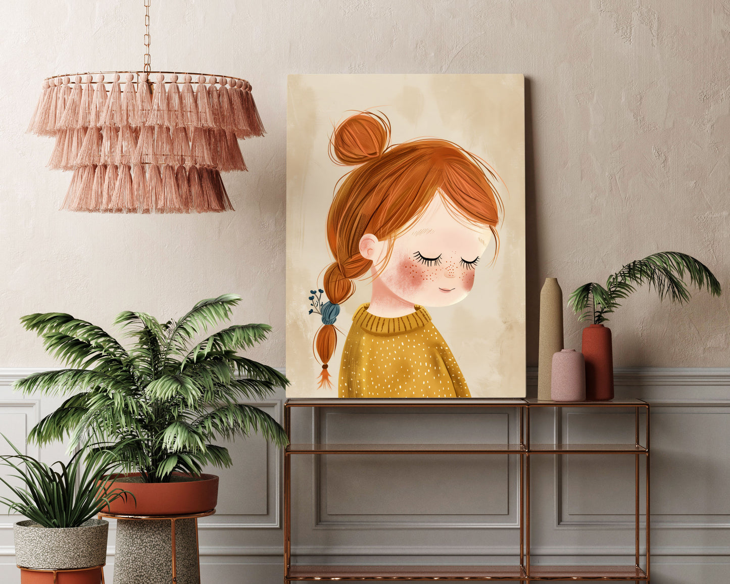 Girl Wonder Kids Wall Art Print - Artrise