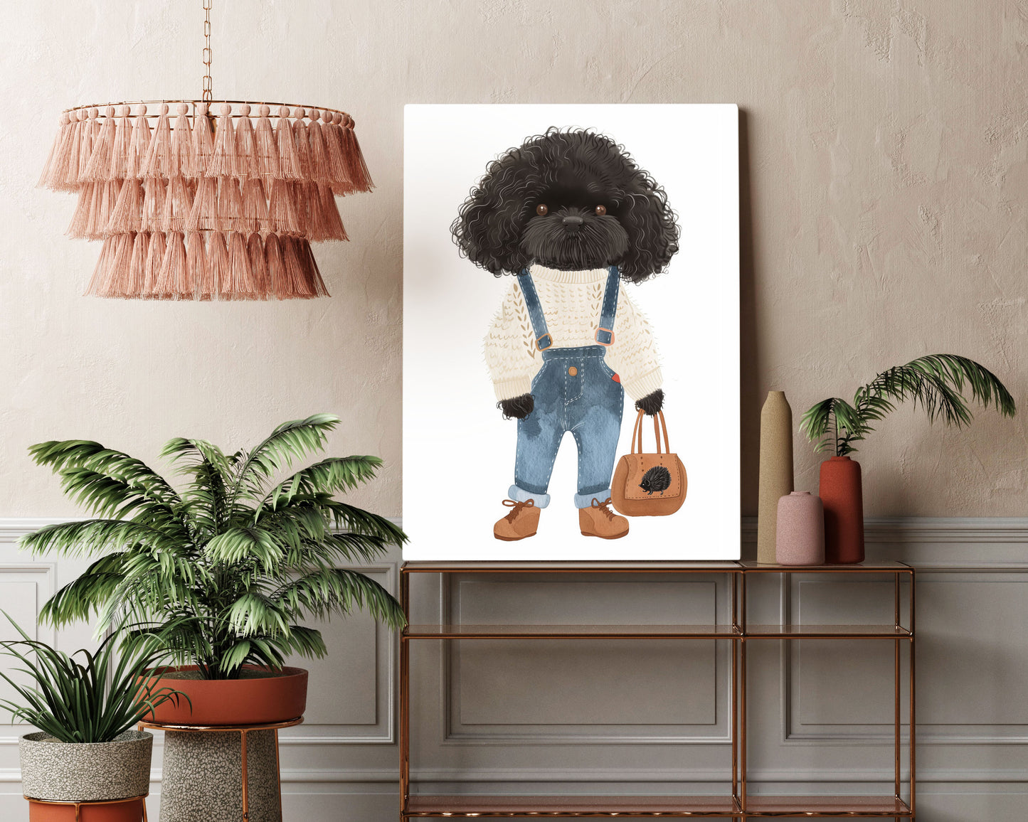 Trendy Pup Kids Wall Art Print - Artrise