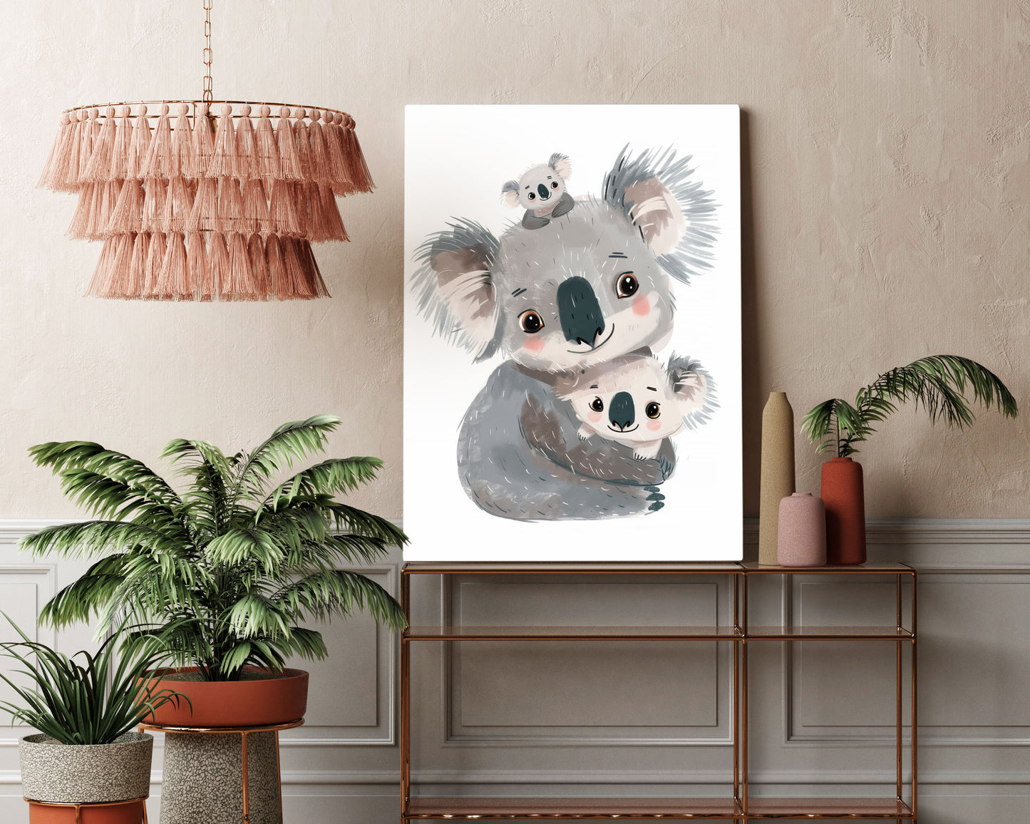 Koala Family Kids Wall Art Print - Artrise