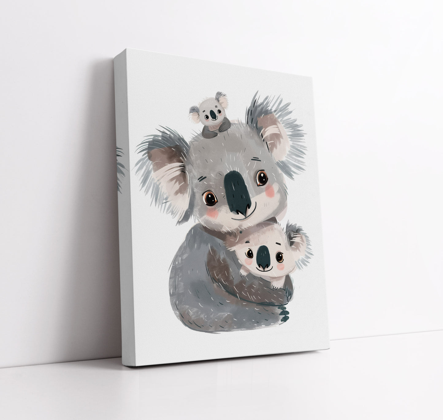 Koala Family Kids Wall Art Print - Artrise