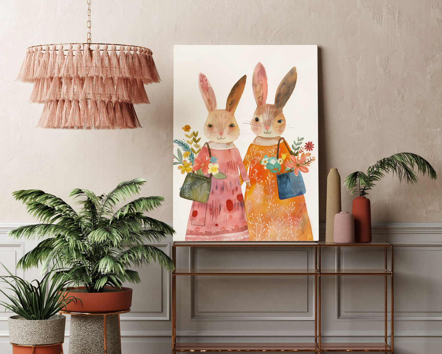 Bunny Buddies Kids Wall Art Print - Artrise