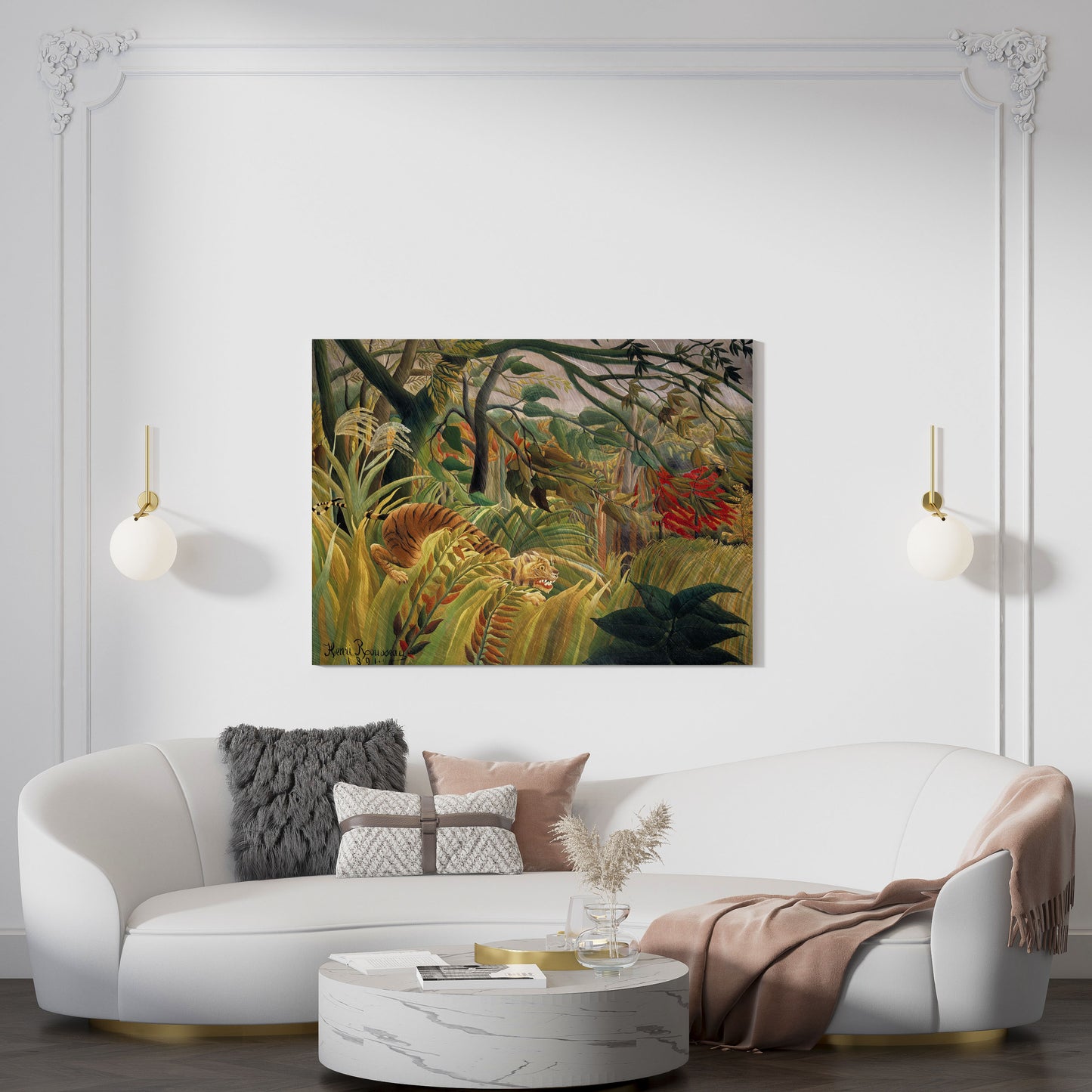 Tiger in a Tropical Storm by Henri Rousseau (1891) - Artrise
