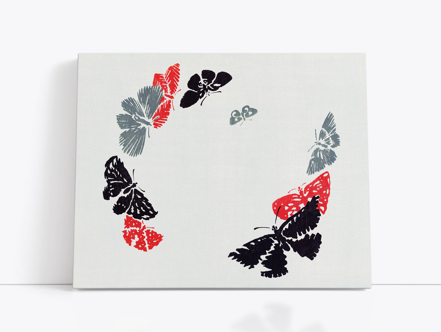 Kamisaka Sekka's Cho senshu (One Thousand Butterflies) 1904 - 2 // Wall Art Print - Artrise
