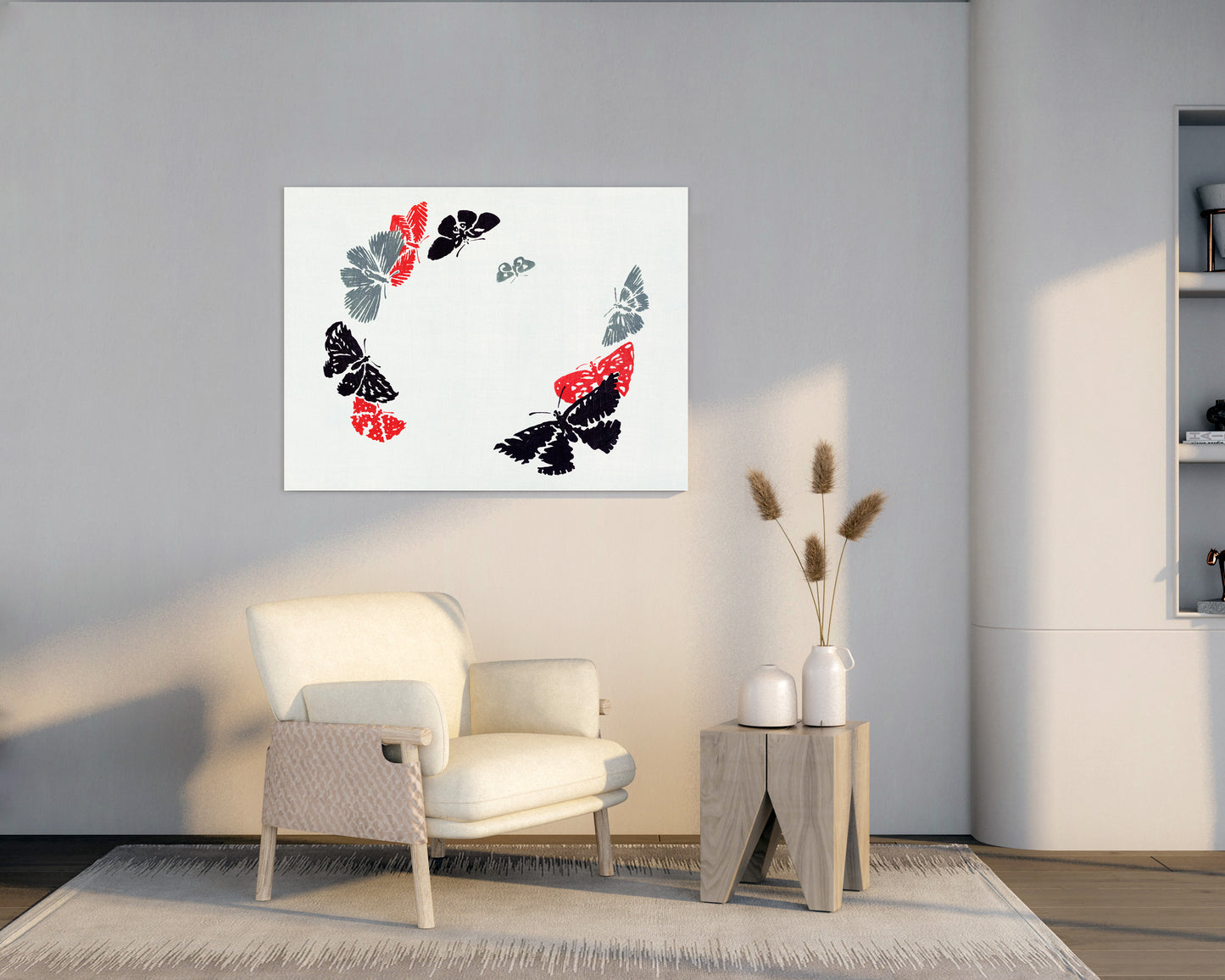 Kamisaka Sekka's Cho senshu (One Thousand Butterflies) 1904 - 2 // Wall Art Print - Artrise