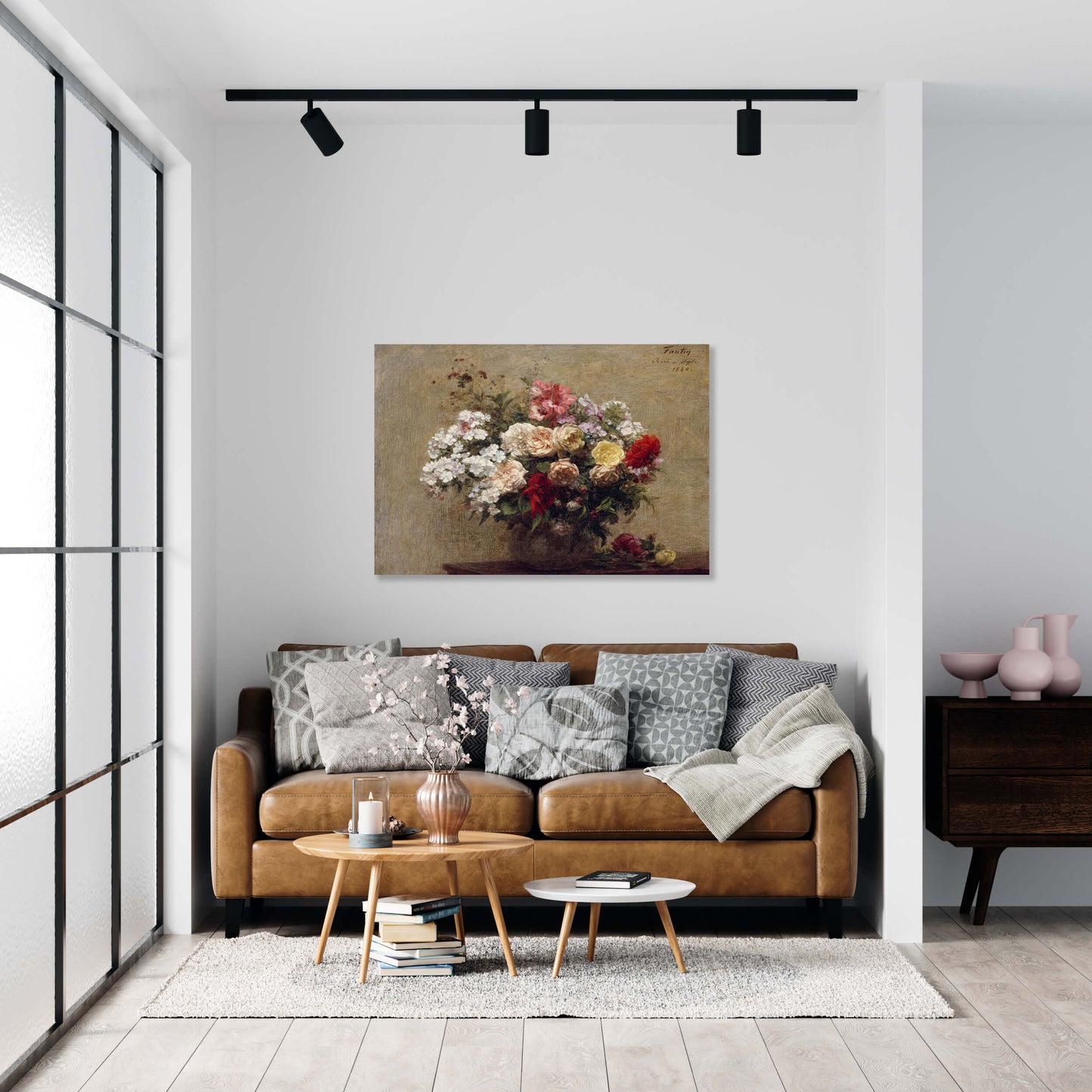 Summer Flowers (1880) by Henri Fantin–Latour Wall Art Print