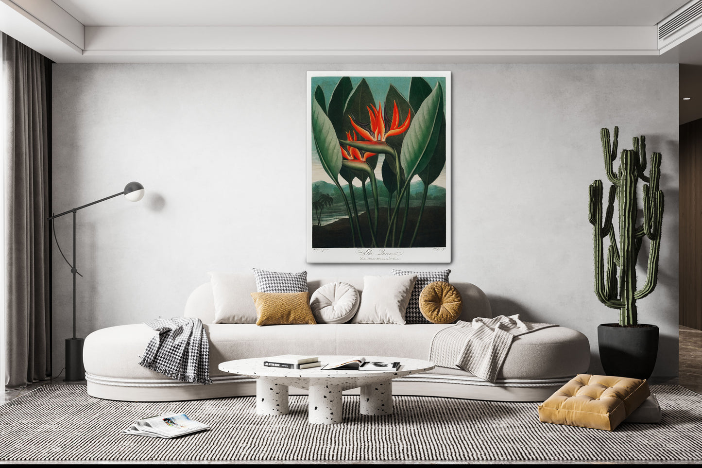 The Queen–Plant from The Temple of Flora (1807) by Robert John Thornton Wall Art Print - Artrise