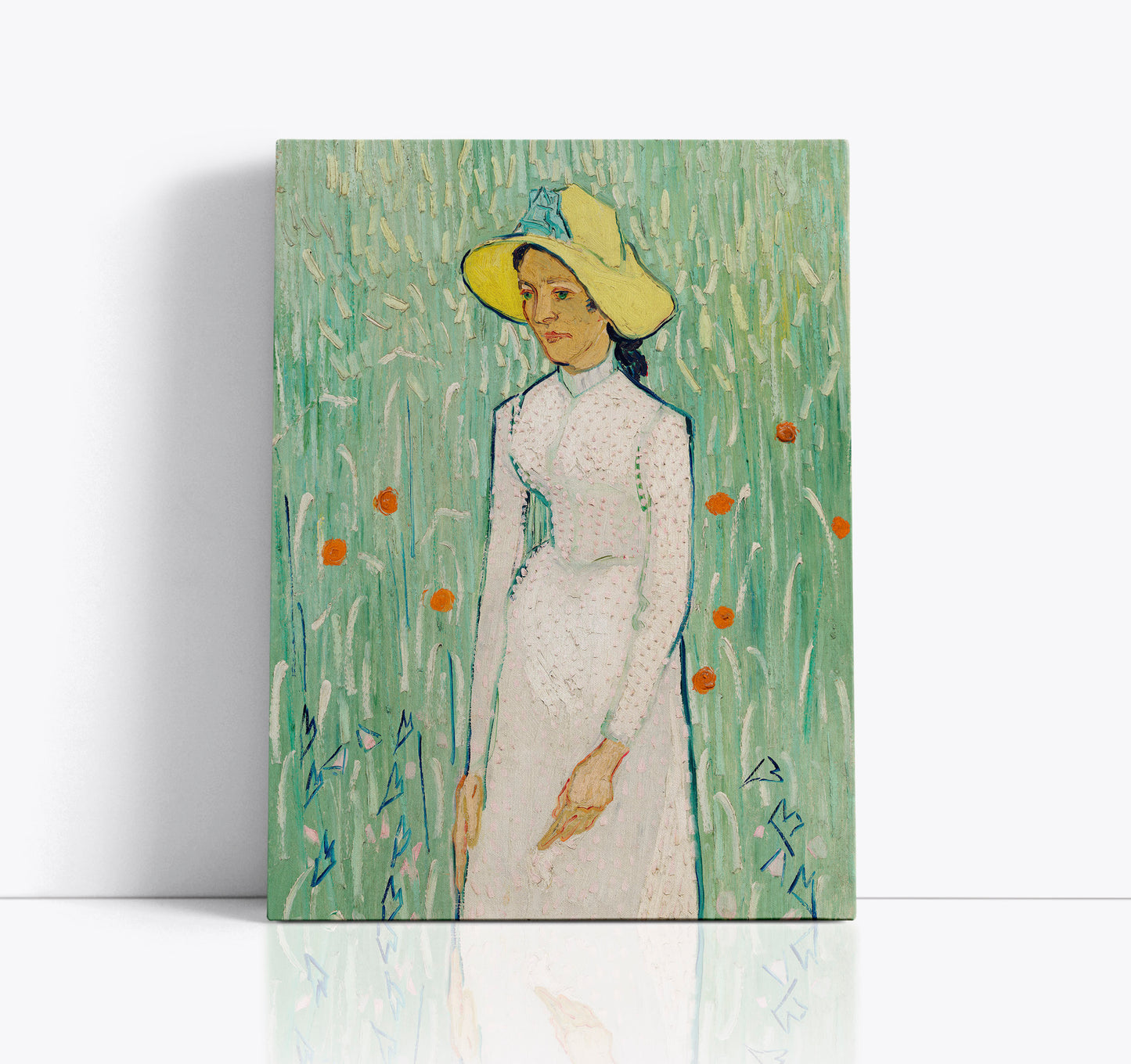 Girl in White (1890) by Vincent Van Gogh // Wall Art Print - Artrise