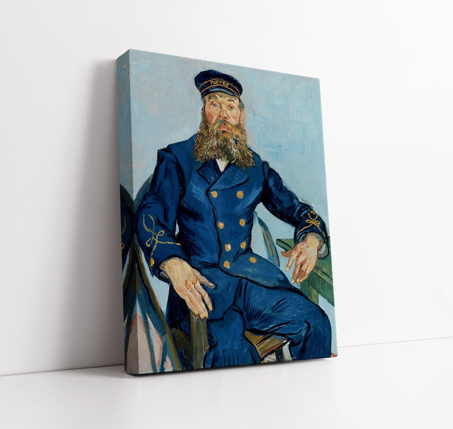 Portrait of the Postman Joseph Roulin (1888) by Vincent Van Gogh - Artrise