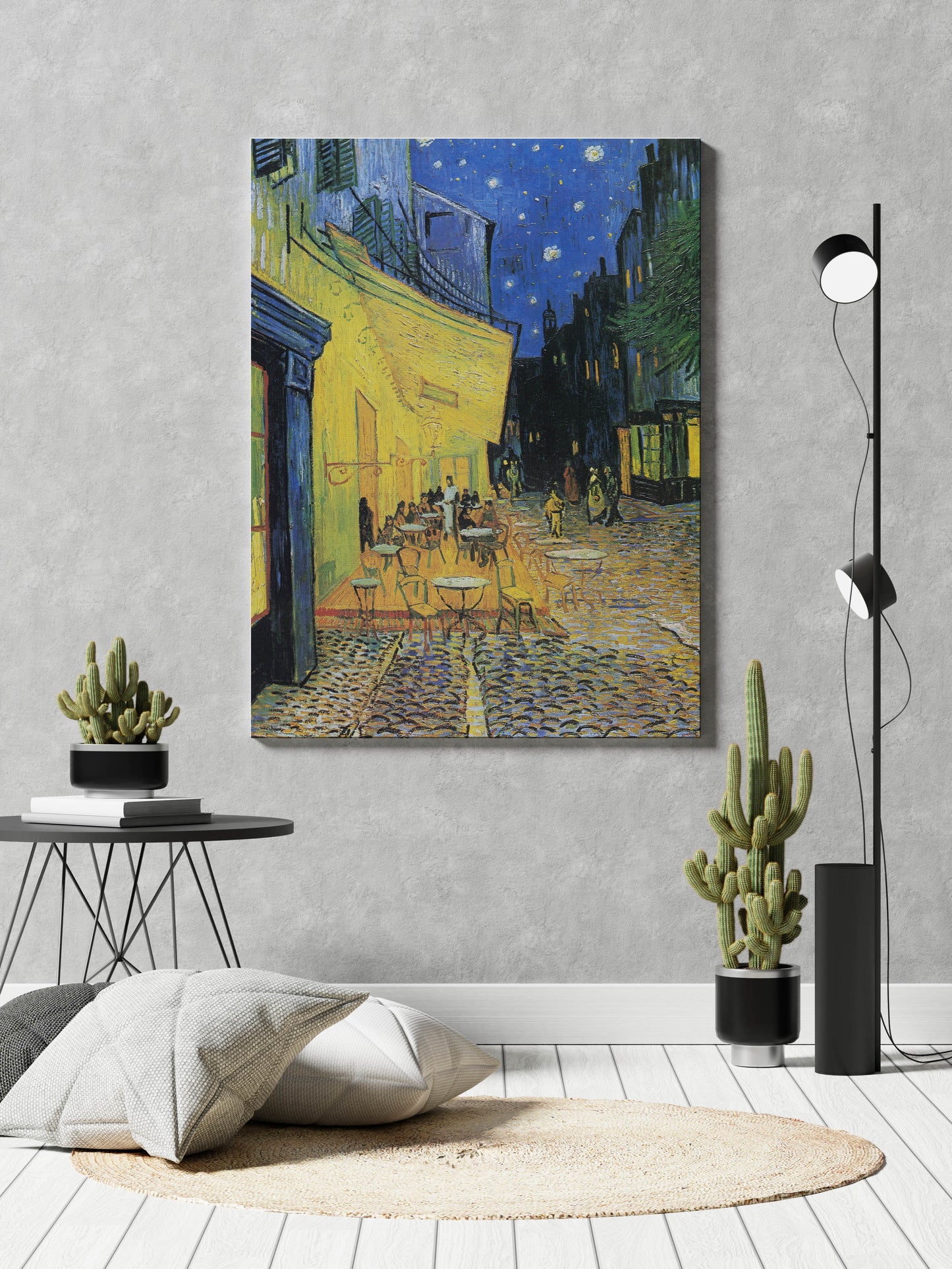 Café Terrace at Night (1888) by Vincent Van Gogh // Wall Art Print - Artrise