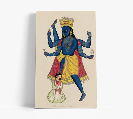Vishnu as Vamana defeating King Mahabali