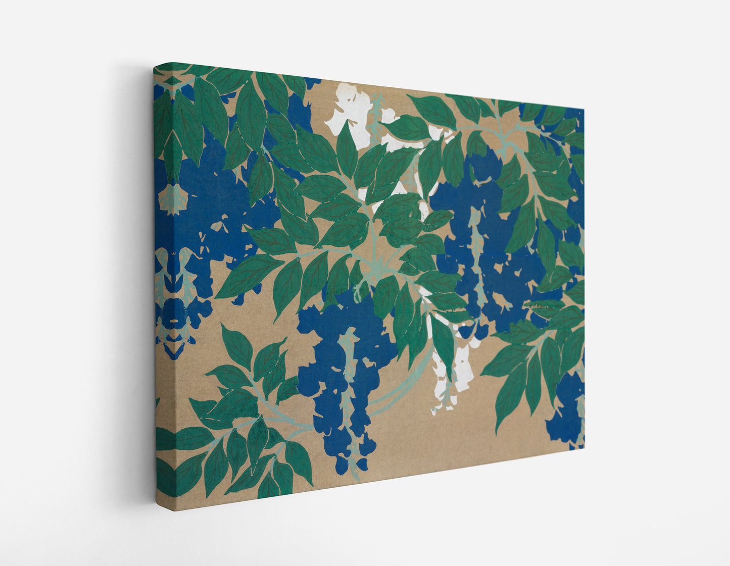 Wisteria from Momoyogusa - Flowers of a Hundred Generations (1909) by Kamisaka Sekka - Artrise