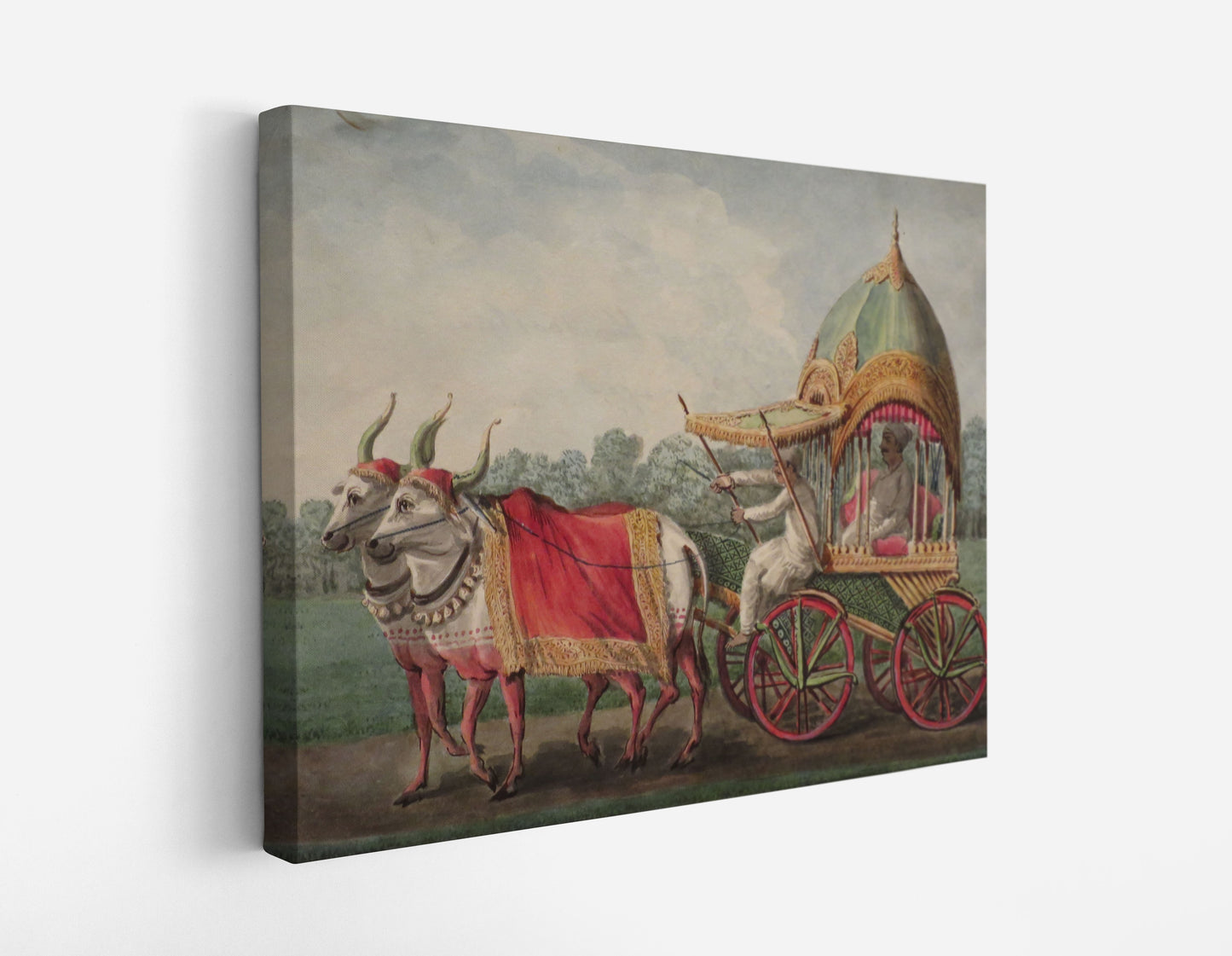 Bullock Cart, 19th century painting // Wall Art Print - Artrise