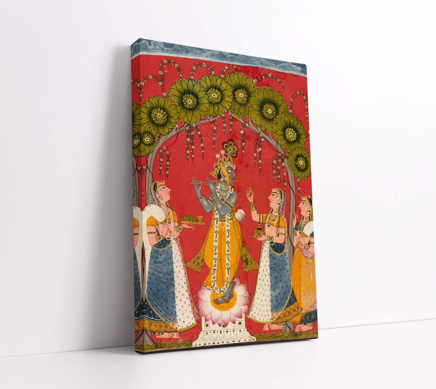 Krishna with Flute - From a Dasavatar Series // Wall Art Print - Artrise