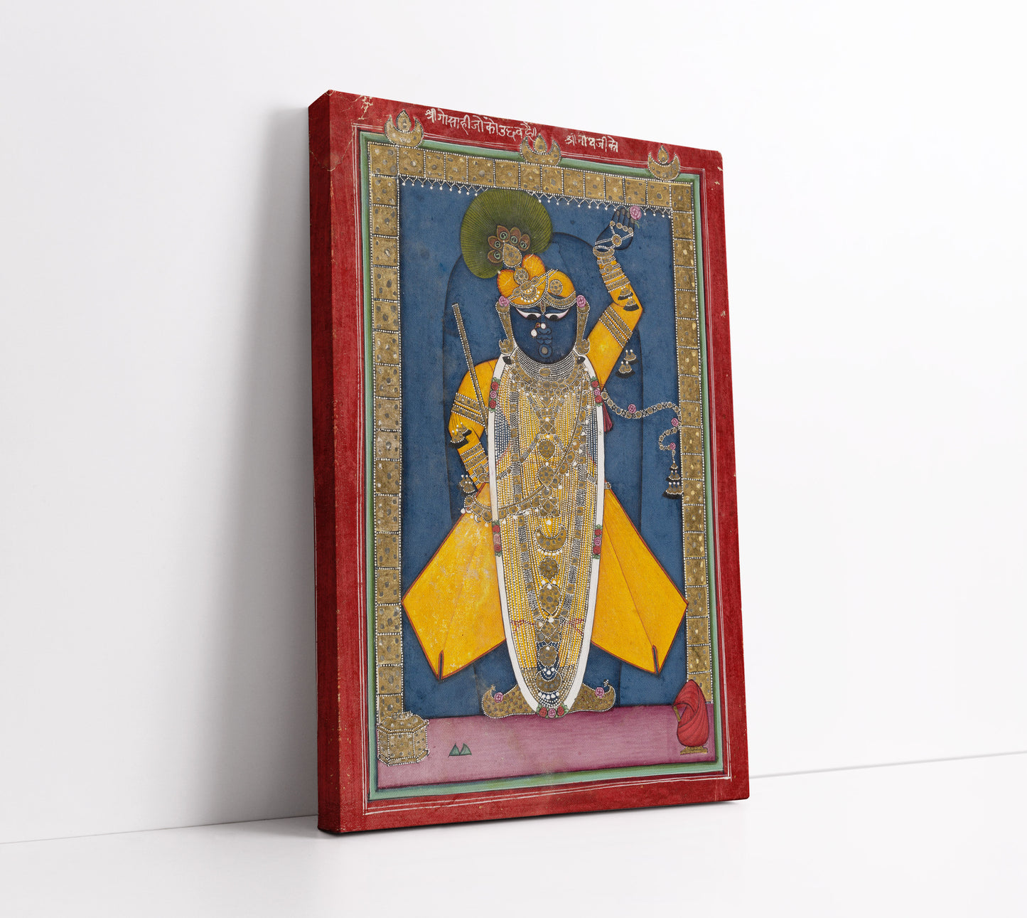 Krishna in the form of Shrinath Ji (1840, Nathdwara, India) // Wall Art Print - Artrise