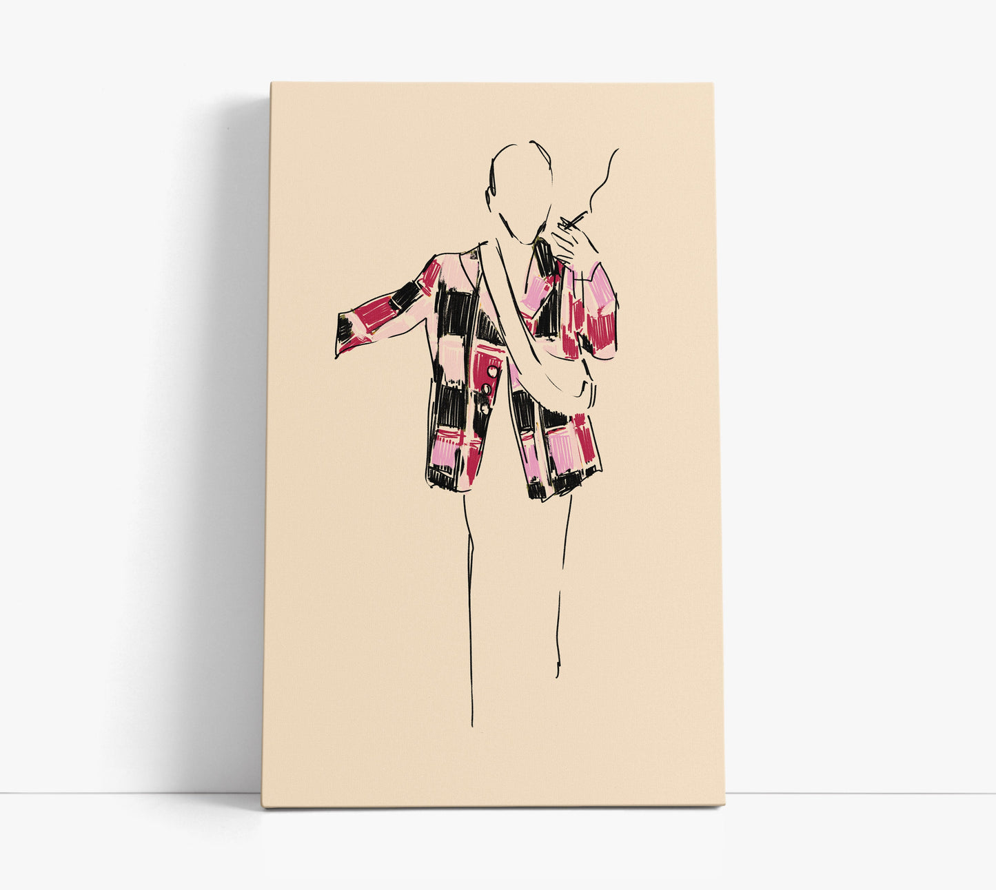 Crimson Chic Fashion Wall Art Print - Artrise