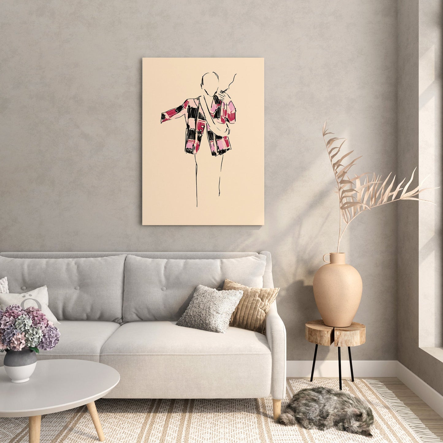 Crimson Chic Fashion Wall Art Print - Artrise