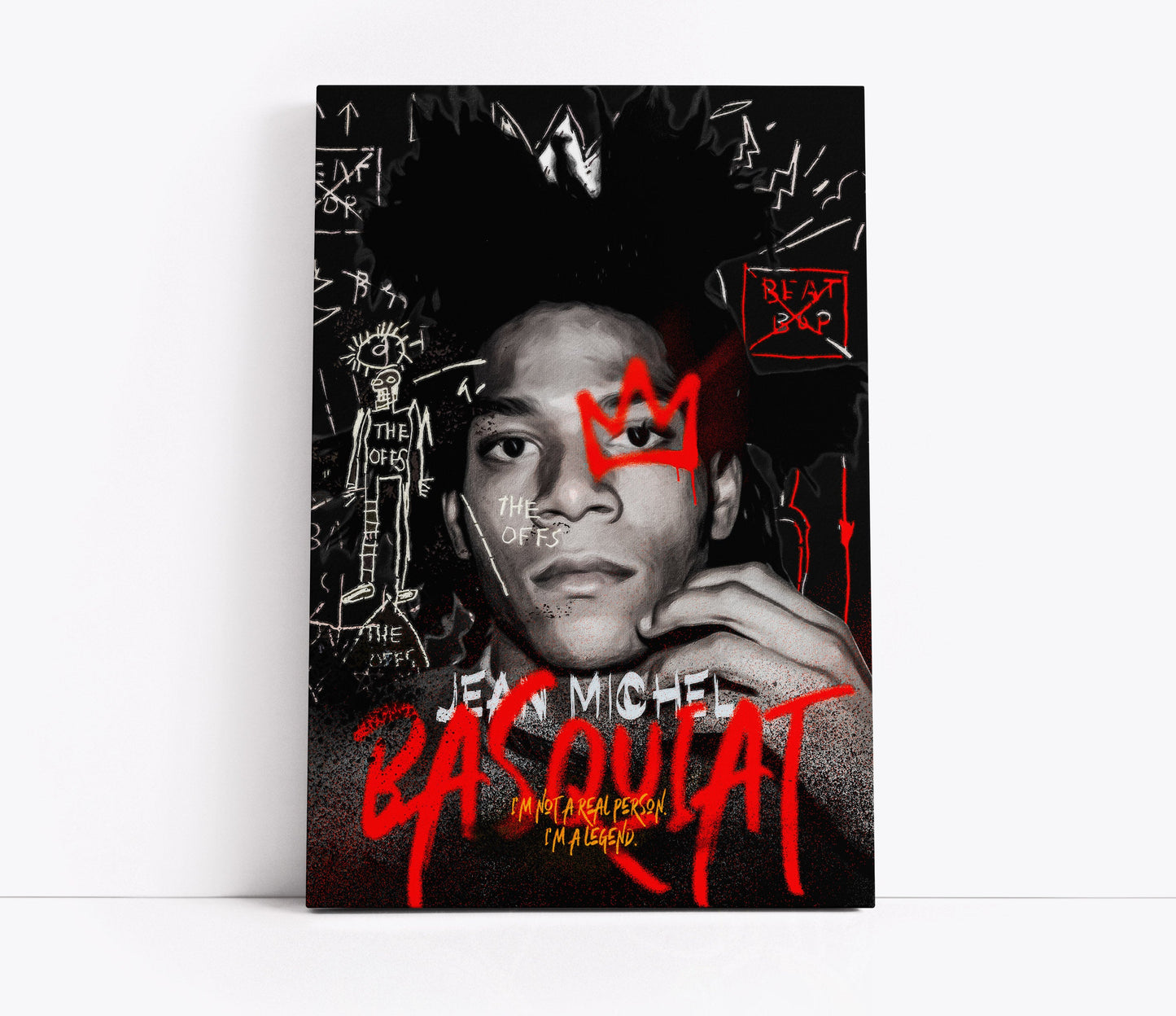 Vivid Basquiat Inspired Pop Art - Artrise