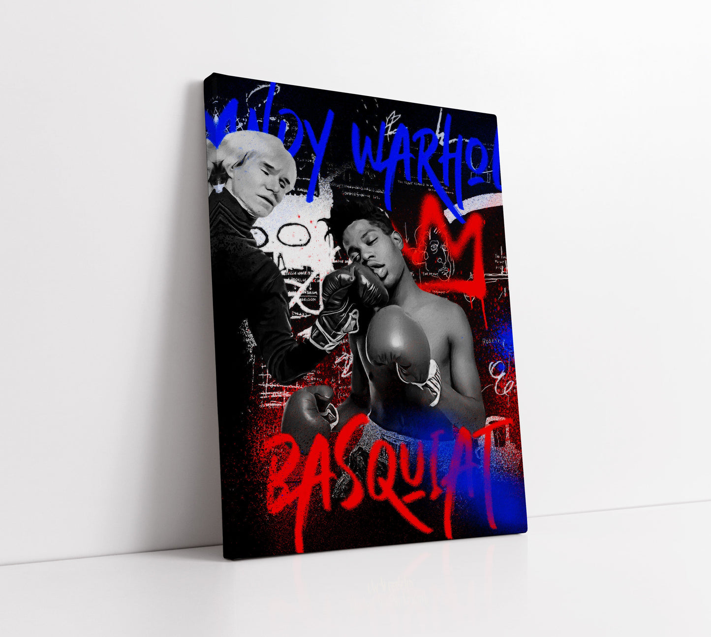 Basquiat Vs Warhol Pop Art // Wall Art Print - Artrise