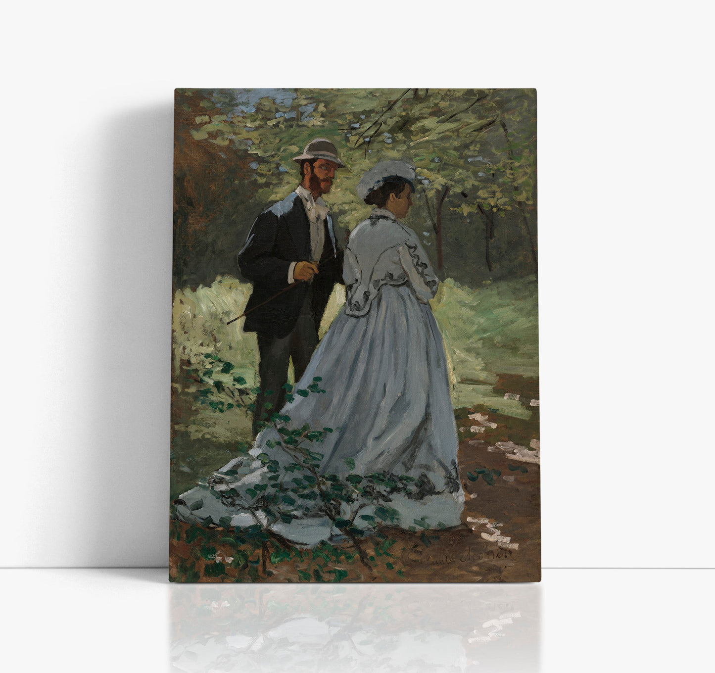 Claude Monet's Bazille and Camille Wall Art Print - Artrise