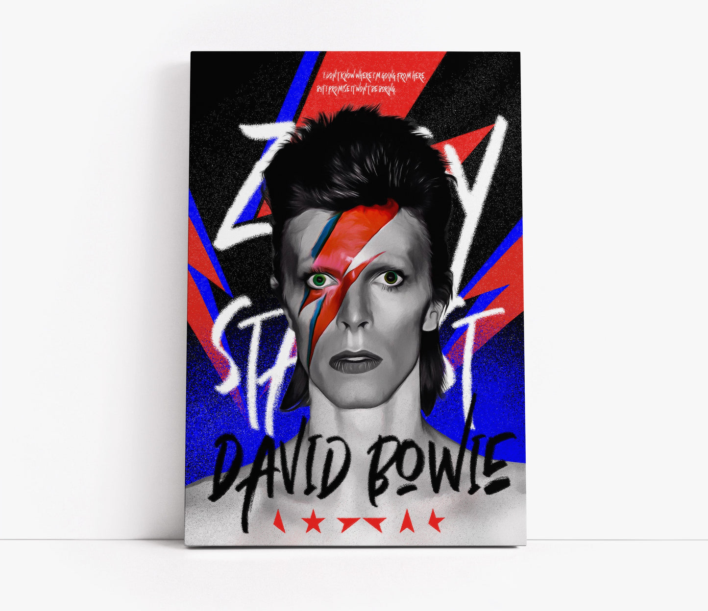 David Bowie Pop Art // Wall Art Print - Artrise