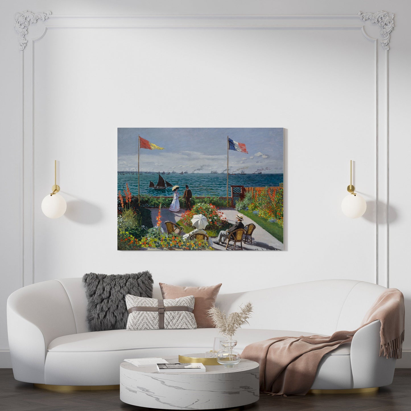Claude Monet's Garden at Sainte-Adresse // Wall Art Print - Artrise