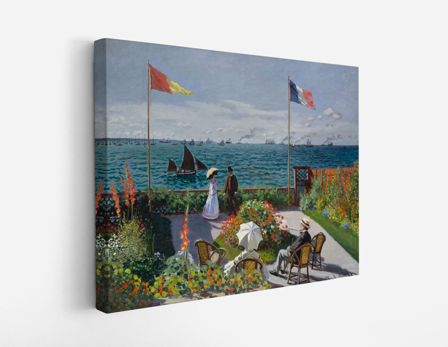 Claude Monet's Garden at Sainte-Adresse // Wall Art Print - Artrise