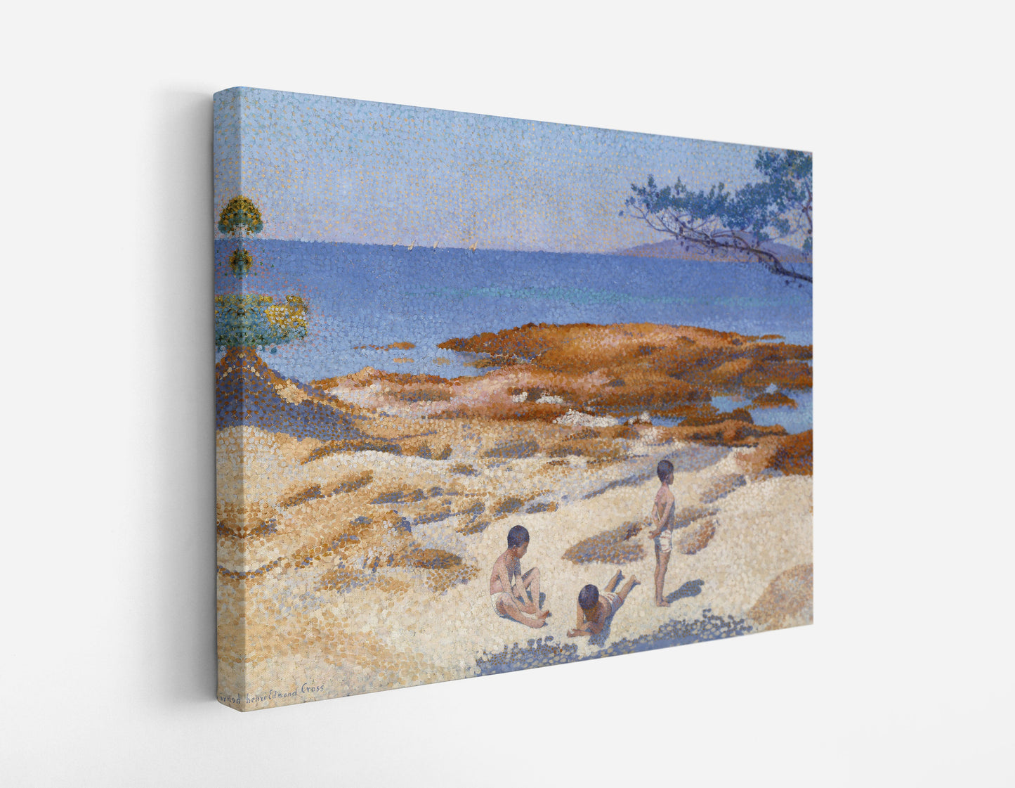 Beach at Cabasson (1891–1892) by Henri Edmond Cross // Wall Art Print - Artrise
