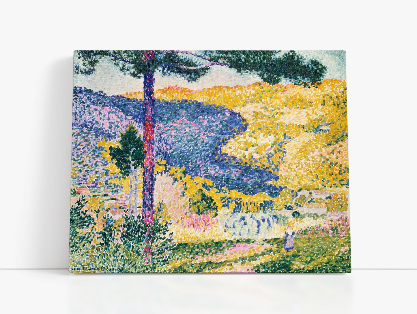 Valley with Fir, Shade on the Mountain (1909) by Henri Edmond Cross - Artrise