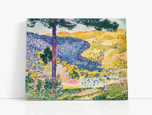 Valley with Fir, Shade on the Mountain (1909) by Henri Edmond Cross - Artrise