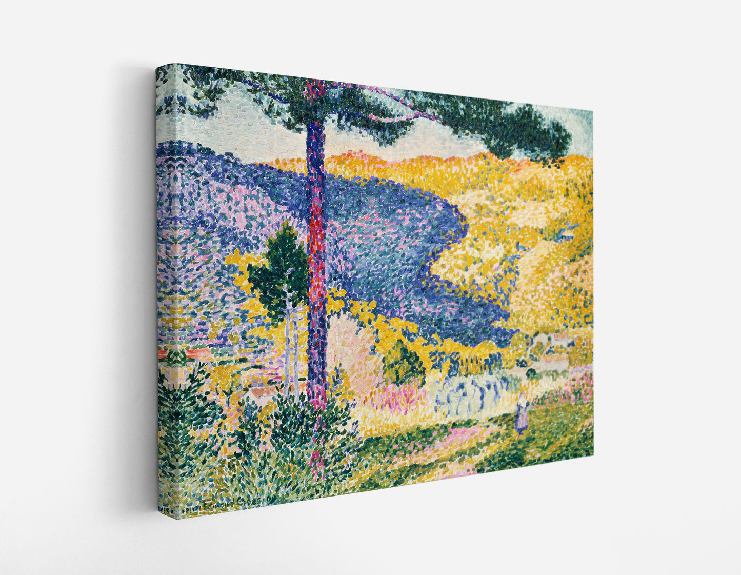 Valley with Fir, Shade on the Mountain (1909) by Henri Edmond Cross - Artrise
