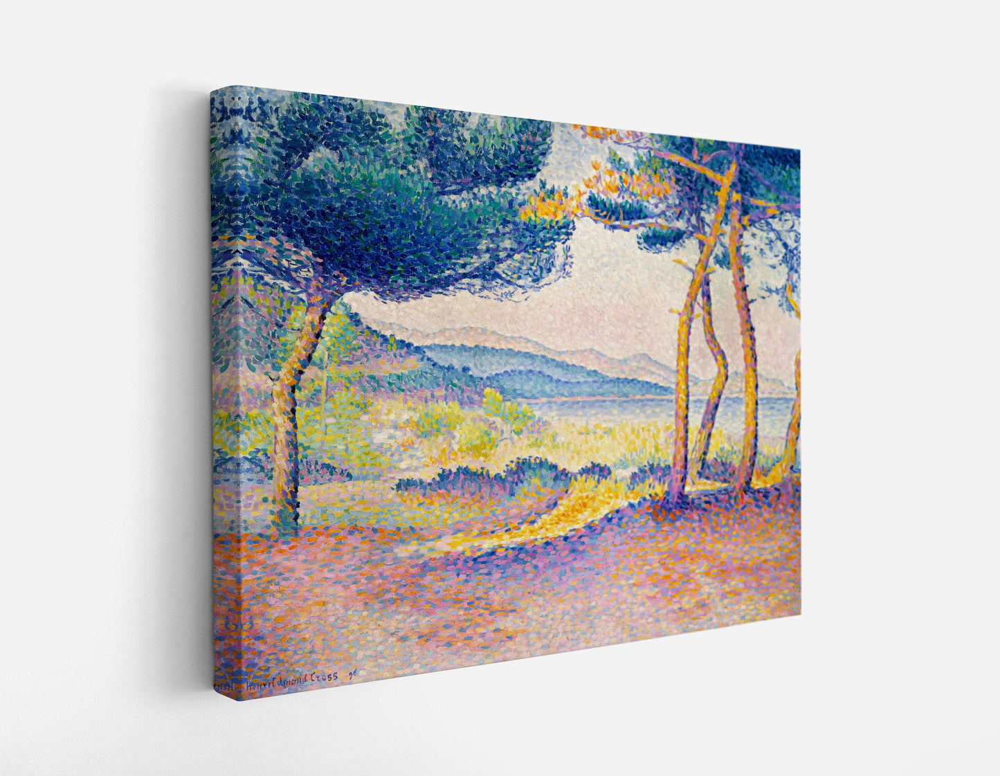 Pines Along the Shore (1896) by Henri Edmond Cross - Artrise