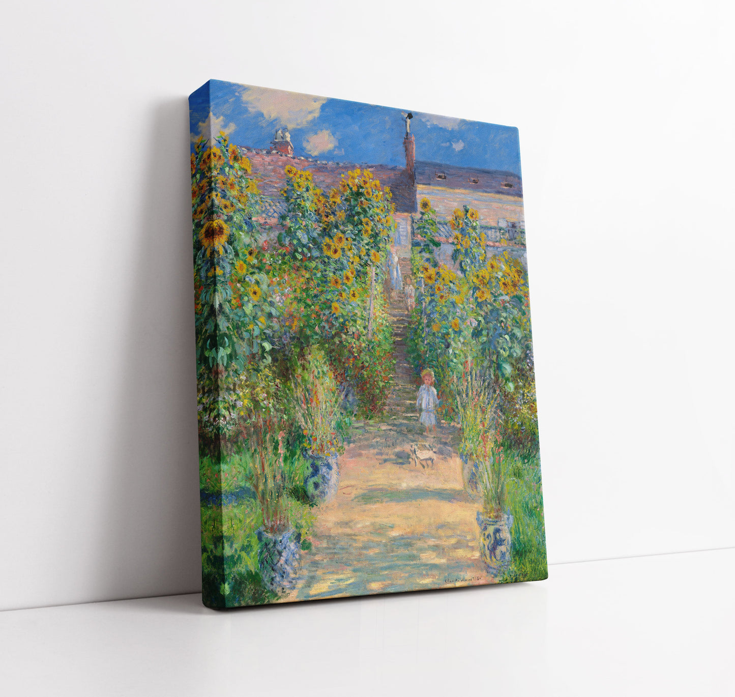 Claude Monet's The Artist's Garden at Vétheuil // Wall Art Print - Artrise