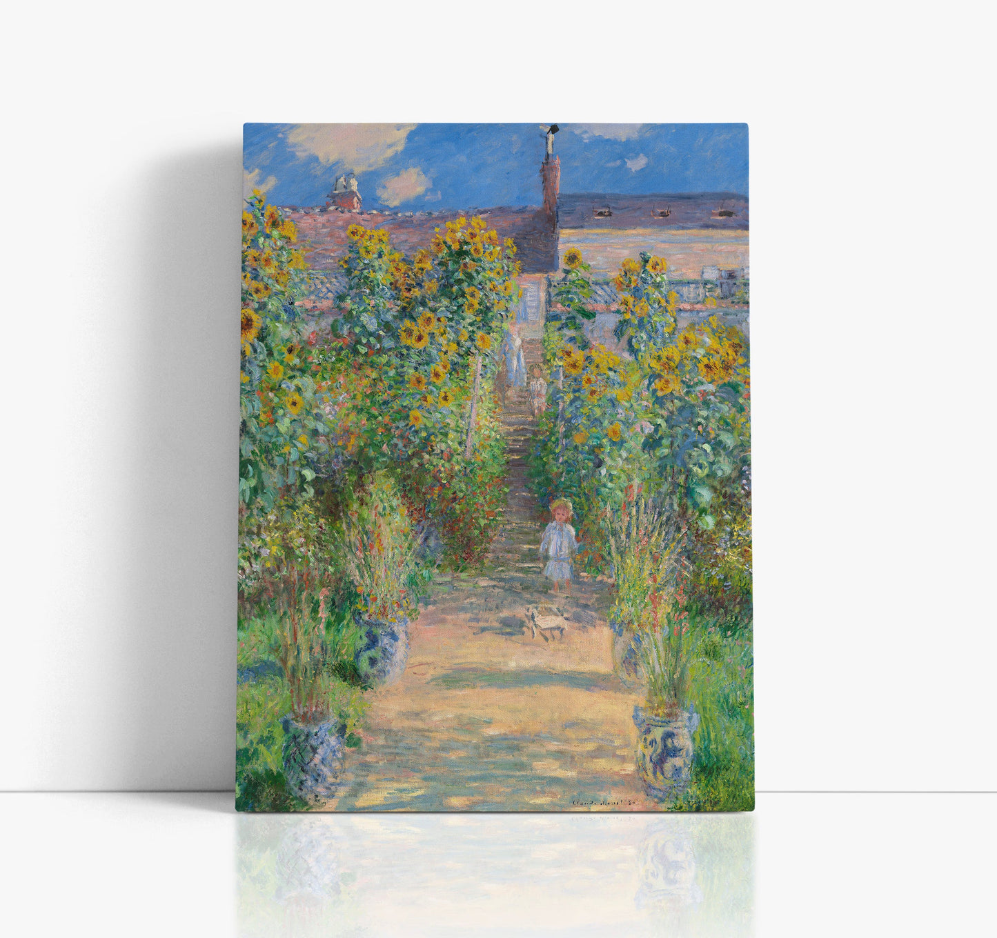 Claude Monet's The Artist's Garden at Vétheuil // Wall Art Print - Artrise