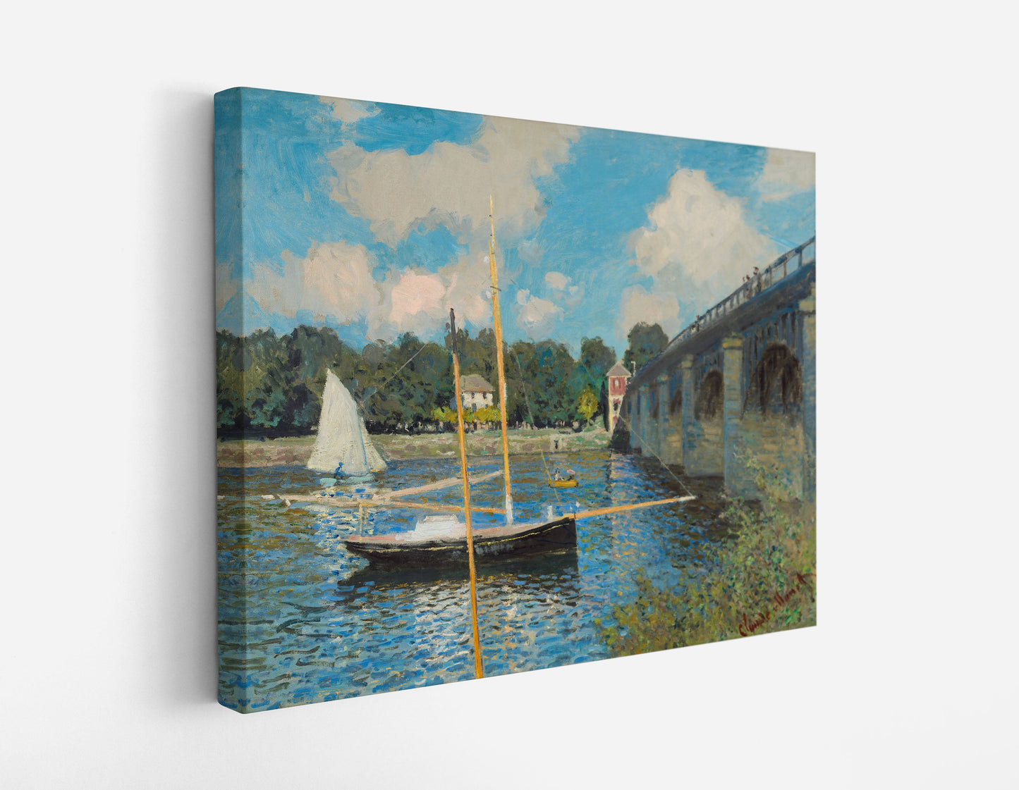 Claude Monet's The Bridge at Argenteuil // Wall Art Print - Artrise