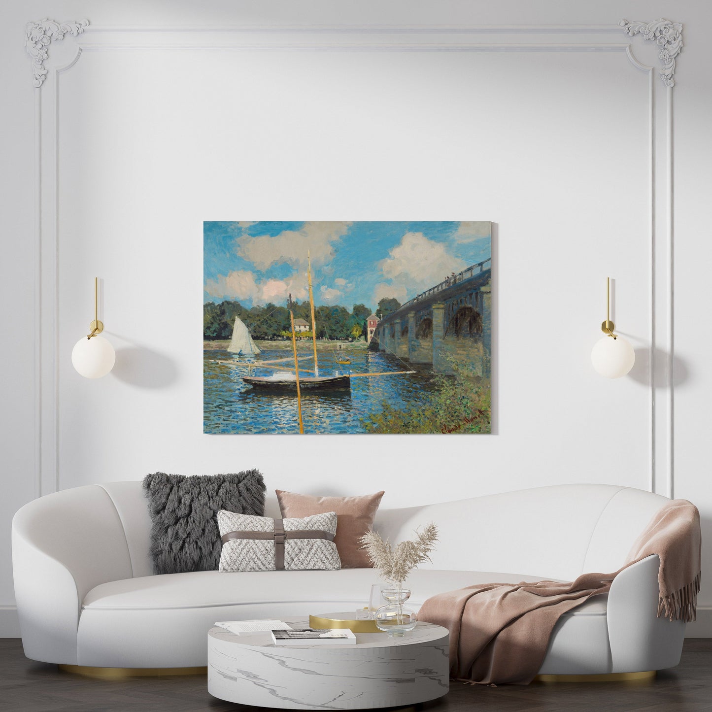 Claude Monet's The Bridge at Argenteuil // Wall Art Print - Artrise