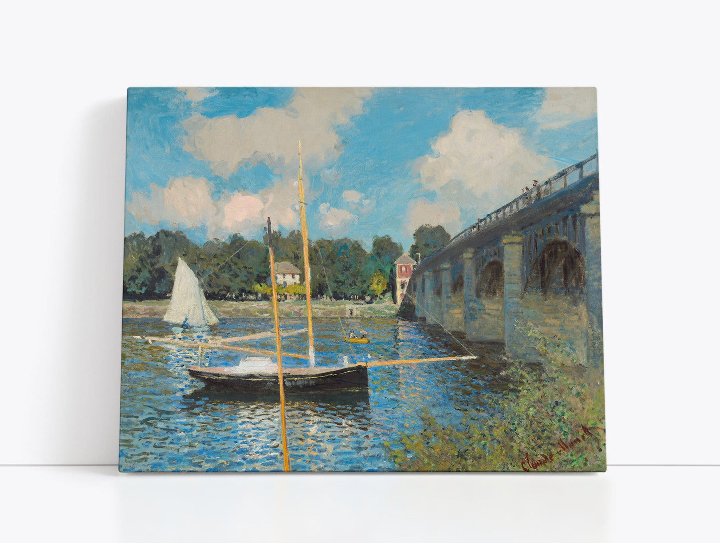 Claude Monet's The Bridge at Argenteuil // Wall Art Print - Artrise