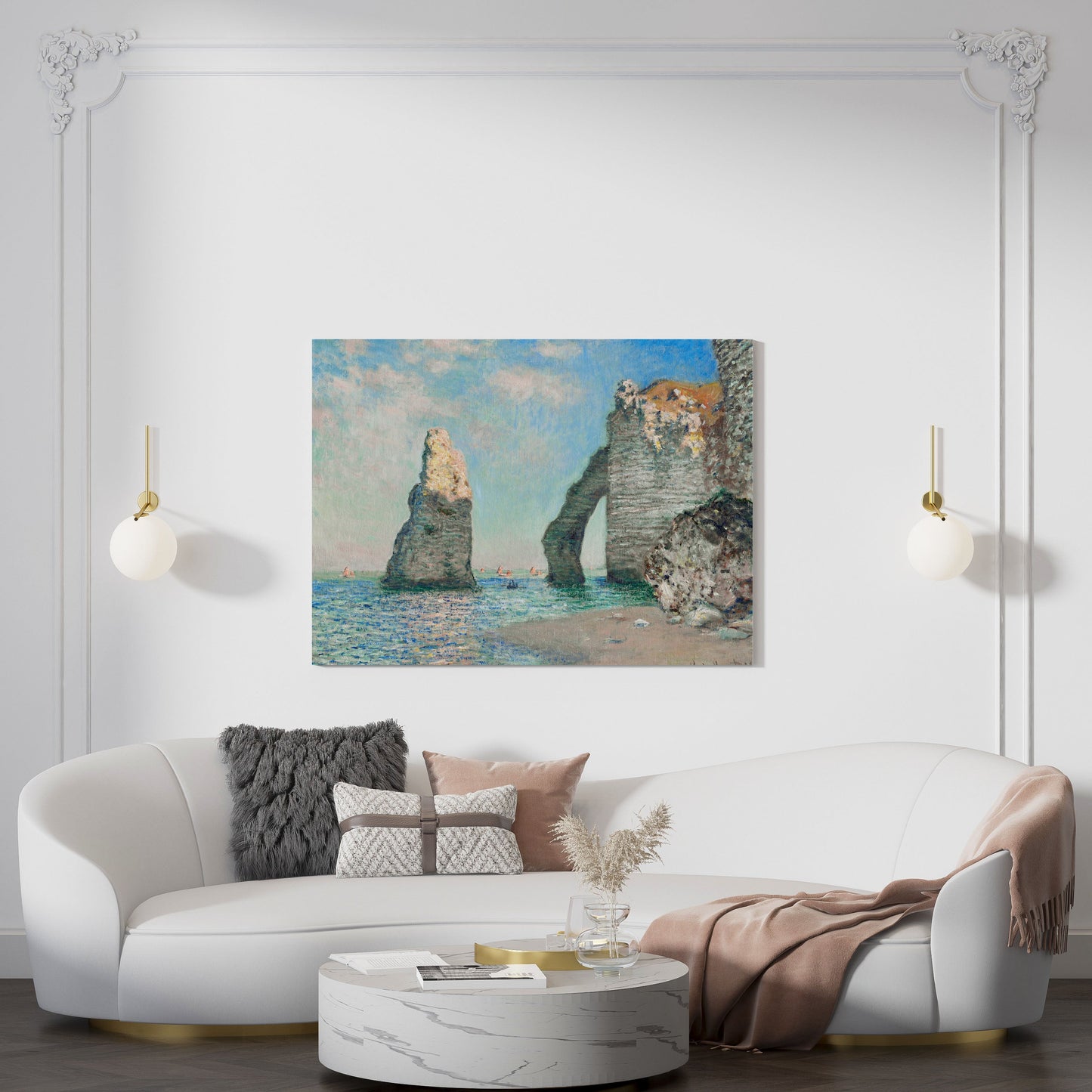 Claude Monet's The Cliffs at Étretat // Wall Art Print - Artrise
