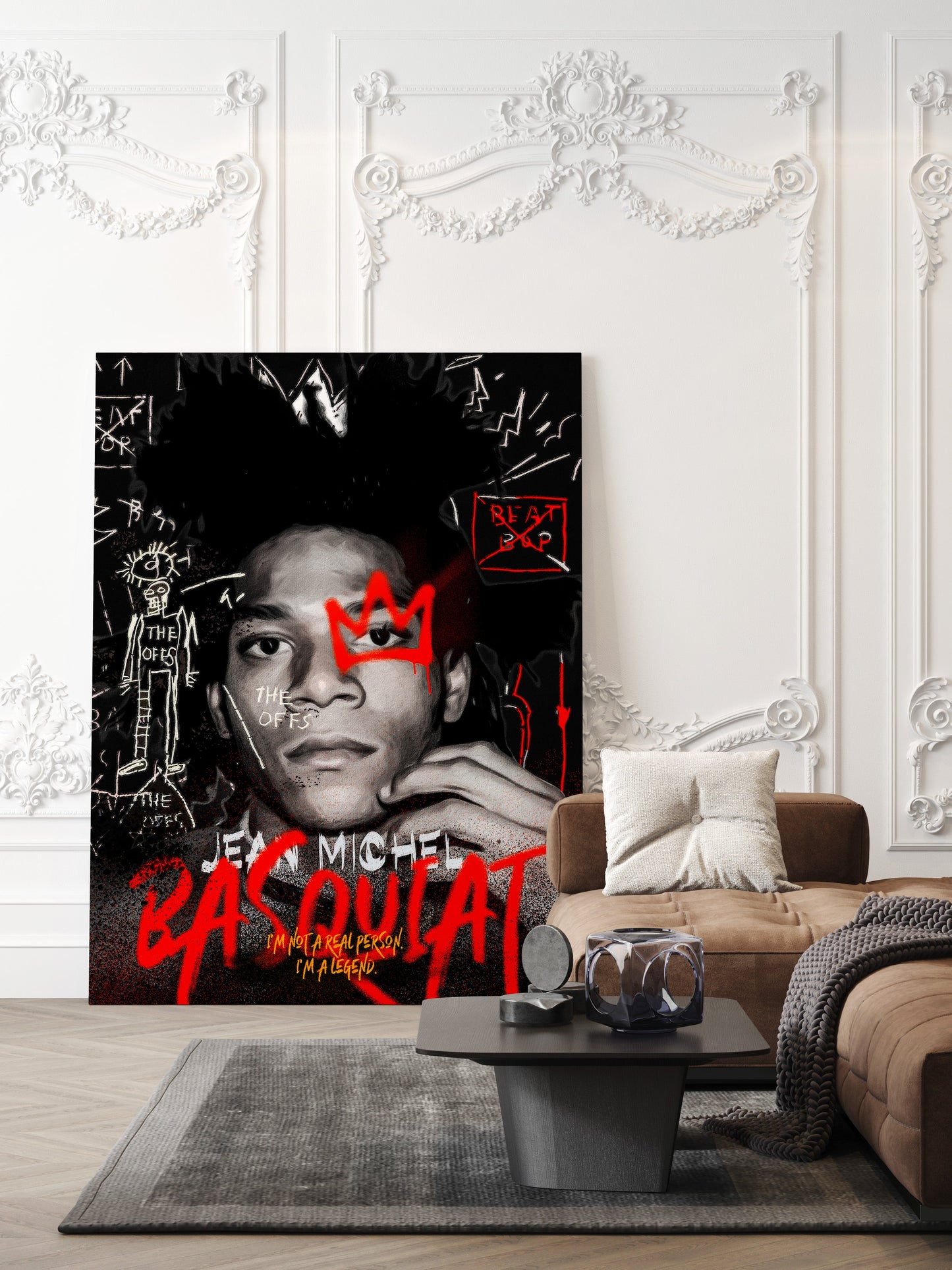 Vivid Basquiat Inspired Pop Art - Artrise