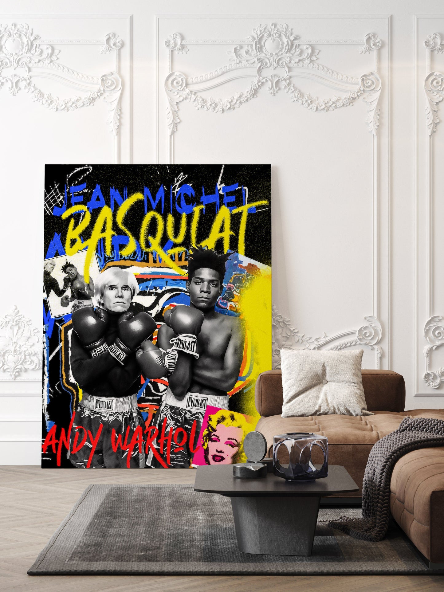 Basquiat Vs Warhol Pop Art // Wall Art Print - Artrise