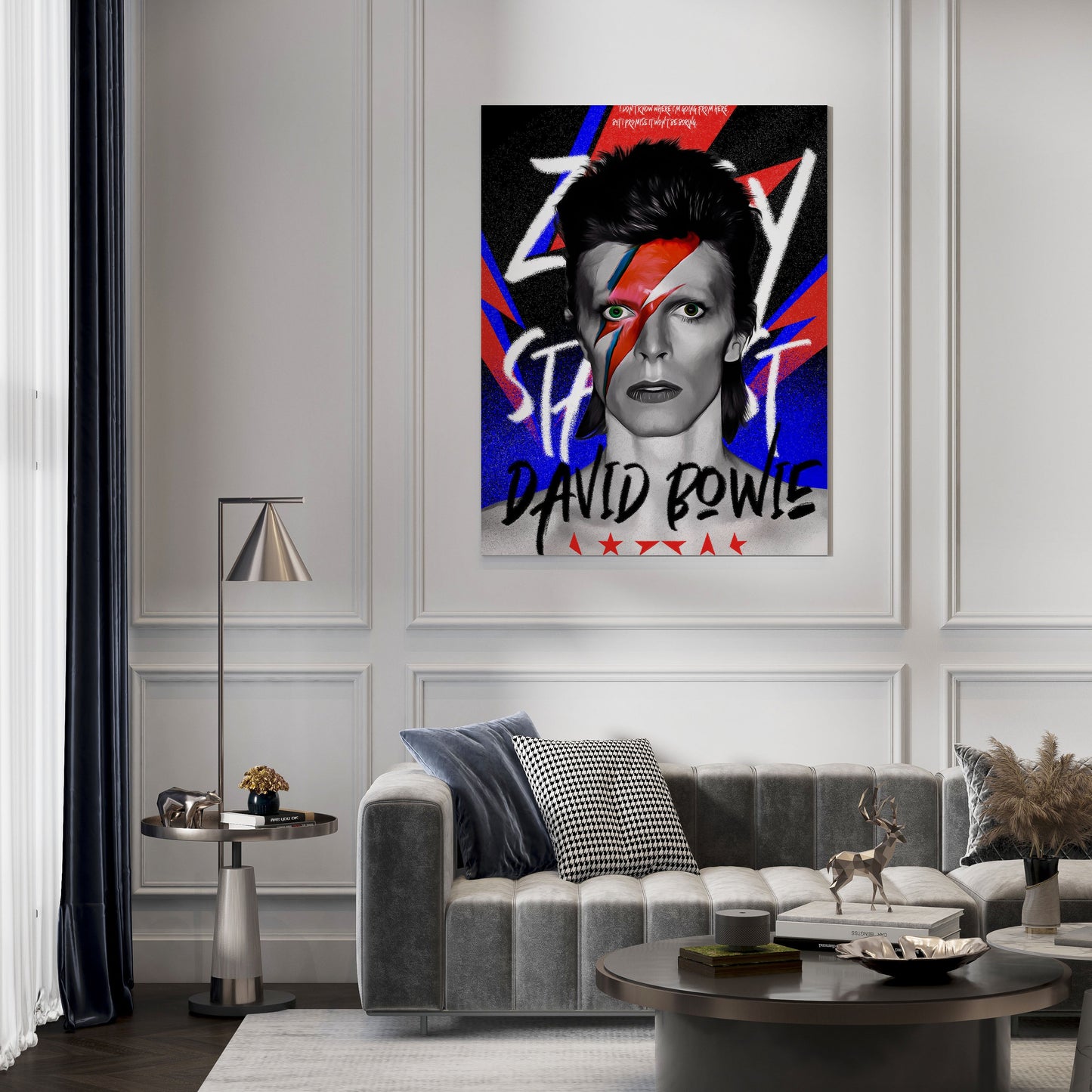 David Bowie Pop Art // Wall Art Print - Artrise