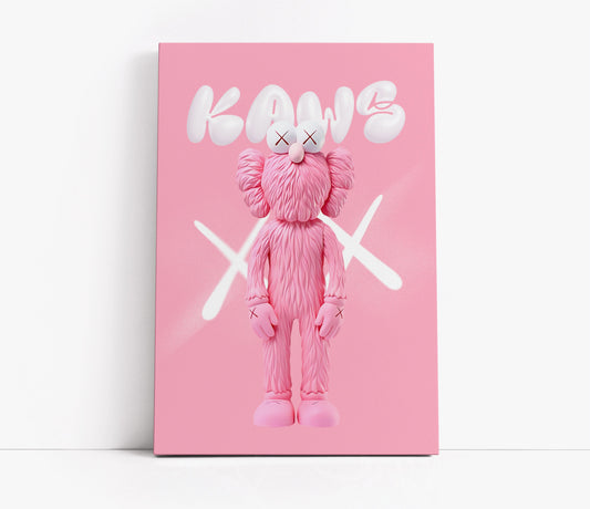 Kaws Pink Trending Art // Wall Art Print - Artrise