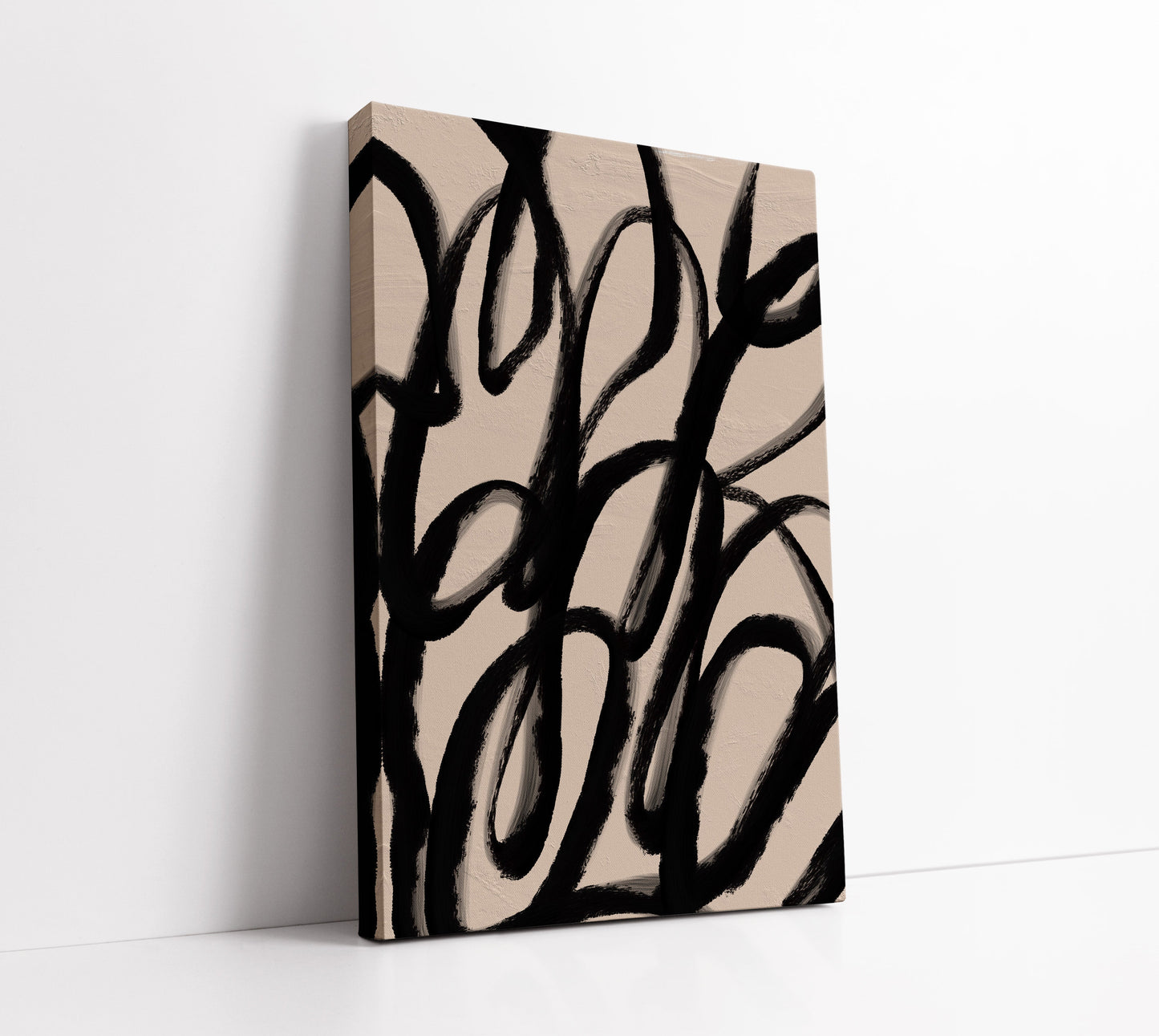 Minimal Brushtrokes Line Wall Art Print - Artrise