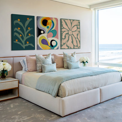 Gentle Forms – Neutral Organic Abstract Wall Art Set of 3