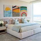 sunrise abstract paintings set of 3 