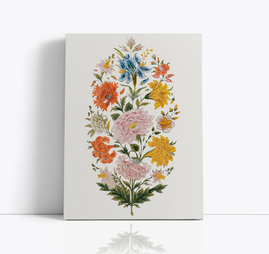 Floral Motif Wall Art Print - Artrise