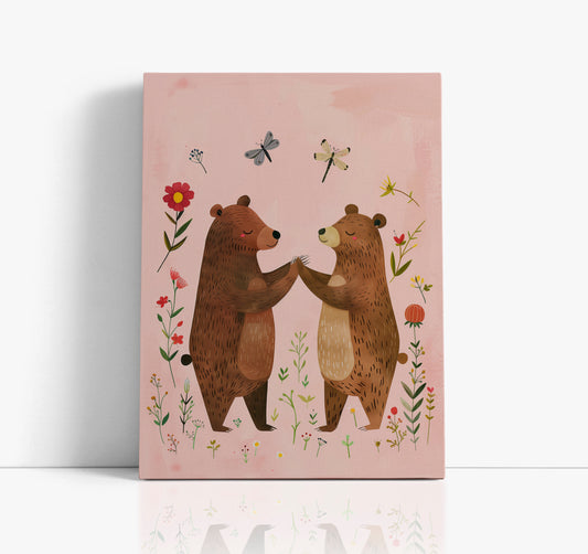 Bear Love Kids Wall Art Print - Artrise