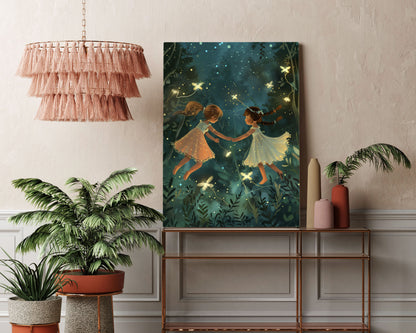 Starry Night Lullaby Kids Wall Art Print - Artrise