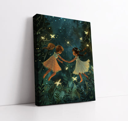 Starry Night Lullaby Kids Wall Art Print - Artrise